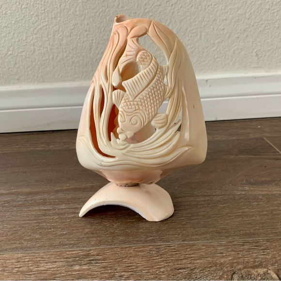 Vintage Large Hand Carving Figurine Shell 6 Inch - Picture 10 of 10